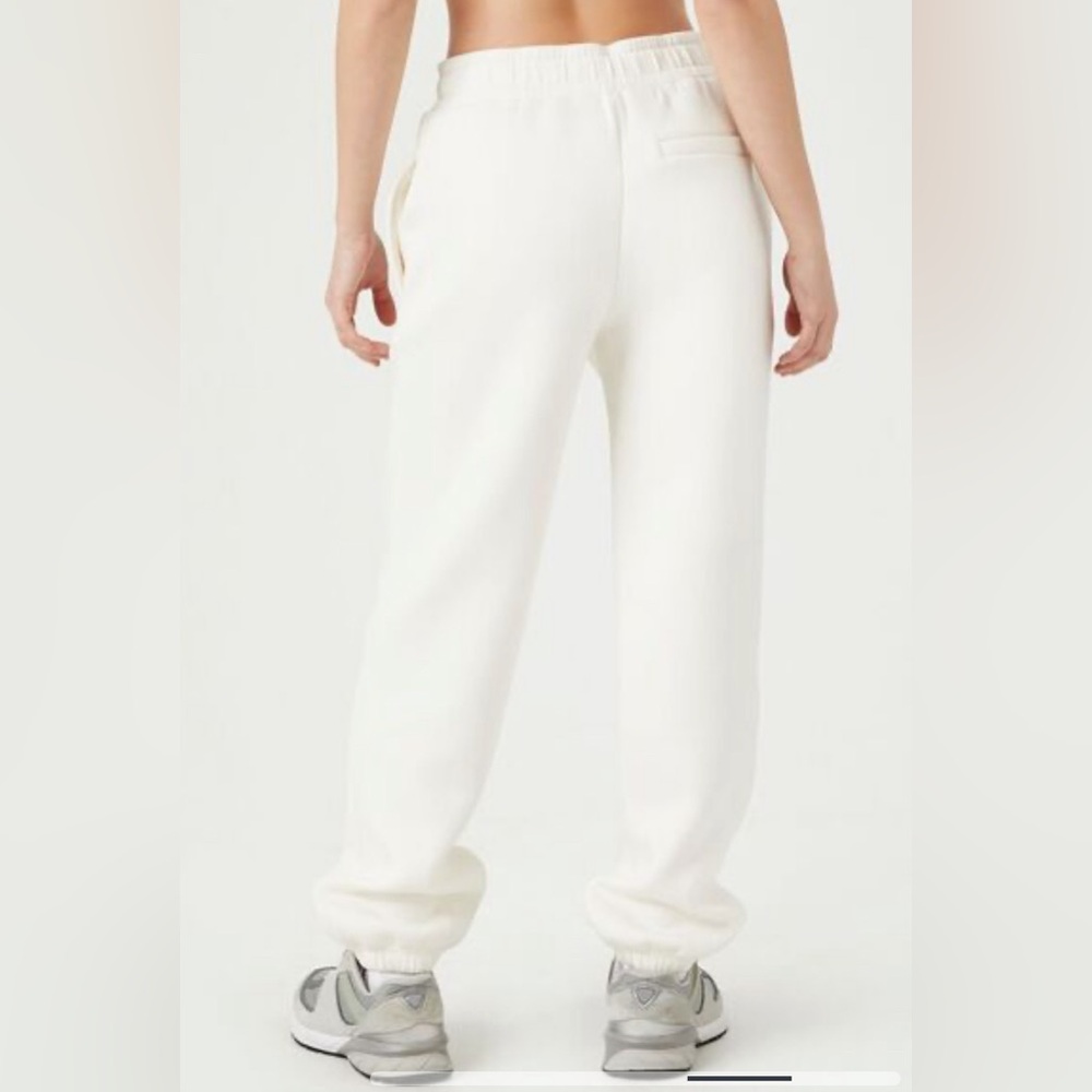 Forever 21 Cream Scuba Knit Drawstring Joggers Size S - Picture 2 of 8